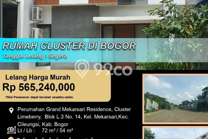 Hunian Cantik Modern Lb 54m2 di Cileungsi, Bogor Hunian Cantik Modern Lb 54m2 di Cileungsi, Bogor