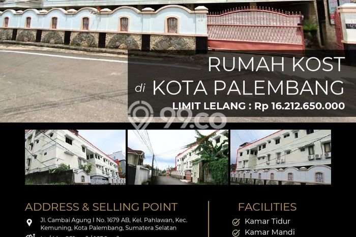 Unit Kost Dijual di Kawasan Kemuning Palembang dengan 30 KT Unit Kost Dijual di Kawasan Kemuning Palembang dengan 30 KT