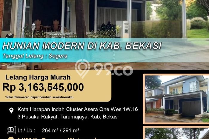Siap Huni Rumah Mewah 3 Kamar di Tarumajaya Dekat ke Mana Saja Siap Huni Rumah Mewah 3 Kamar di Tarumajaya Dekat ke Mana Saja