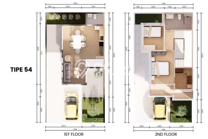 Hunian Cantik Modern Lb 80m2 di Alang Alang Lebar, Palembang Hunian Cantik Modern Lb 80m2 di Alang Alang Lebar, Palembang