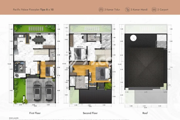 Rumah Strategis Modern Lb 152m2 di Medan Sunggal, Medan Rumah Strategis Modern Lb 152m2 di Medan Sunggal, Medan