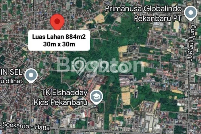 Tanah Dijual Lokasi Payung Sekaki, Pekanbaru Luas 884m2 Legalitas Aman Tanah Dijual Lokasi Payung Sekaki, Pekanbaru Luas 884m2 Legalitas Aman
