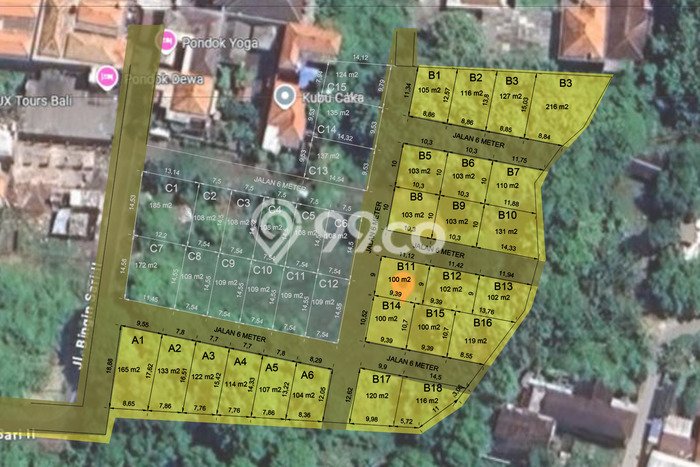 Tanah Komersial Dijual di Jimbaran Badung 100m2 Tanah Komersial Dijual di Jimbaran Badung 100m2
