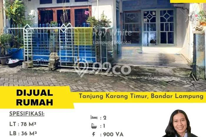 Jual Rumah Siap Huni di Tanjung Karang Timur Bandar Lampung Harga Rp 450 Juta LT 78m2 Jual Rumah Siap Huni di Tanjung Karang Timur Bandar Lampung Harga Rp 450 Juta LT 78m2