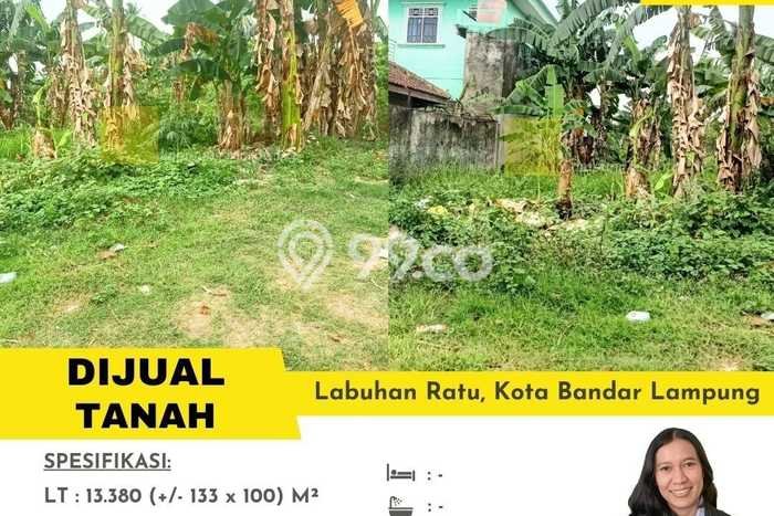 Tanah Komersial Dijual di Kedaton Bandar Lampung 13300m2 Tanah Komersial Dijual di Kedaton Bandar Lampung 13300m2