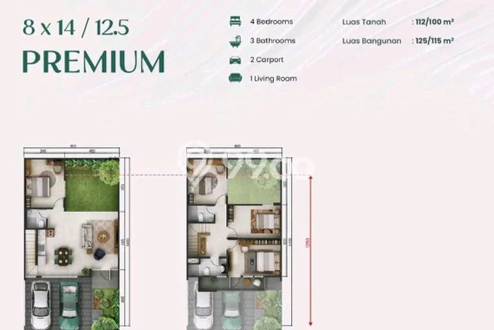 Rumah Modern Minimalis 4 Kamar Siap Huni di Biring Kanaya Rumah Modern Minimalis 4 Kamar Siap Huni di Biring Kanaya