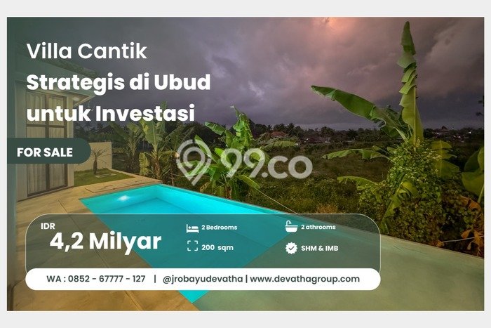 Vila Tenang Kawasan Ubud, Area 200m², Dekat ke berbagai fasilitas Vila Tenang Kawasan Ubud, Area 200m², Dekat ke berbagai fasilitas
