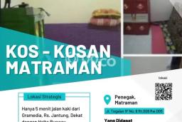 Disewakan Kost Lokasi Matraman, Jakarta Timur Area Strategis Disewakan Kost Lokasi Matraman, Jakarta Timur Area Strategis