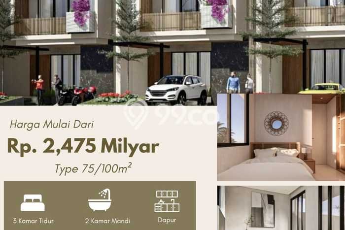 Rumah Strategis Modern Lb 75m2 di Denpasar Selatan, Denpasar Rumah Strategis Modern Lb 75m2 di Denpasar Selatan, Denpasar