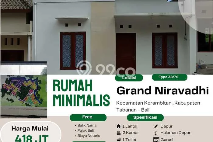 Rumah Minimalis Dijual di Kerambitan 2 Kamar dengan LT 60m2 Rumah Minimalis Dijual di Kerambitan 2 Kamar dengan LT 60m2