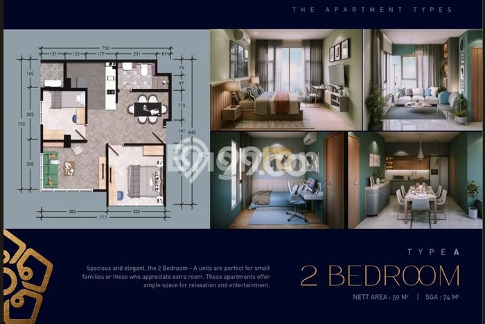Untuk Dijual Apartemen 0 KT di Batam Luas 29m2 Untuk Dijual Apartemen 0 KT di Batam Luas 29m2