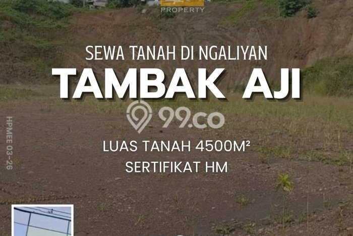 Tanah untuk Disewakan di Ngaliyan Semarang SHM Tanah untuk Disewakan di Ngaliyan Semarang SHM