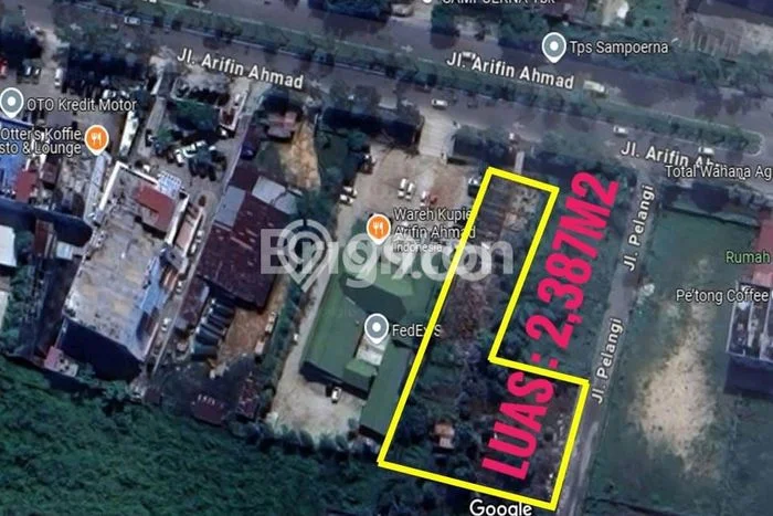 Tanah Disewakan di Marpoyan Damai, Pekanbaru, Luas 2387m2 SHM Tanah Disewakan di Marpoyan Damai, Pekanbaru, Luas 2387m2 SHM