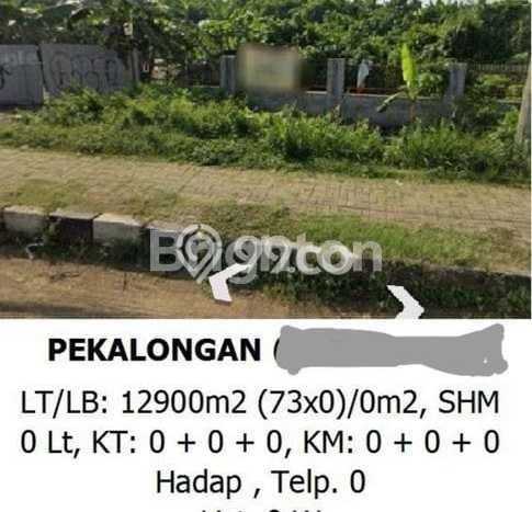Tanah untuk Dijual Lokasi Pekalongan Barat, Pekalongan Luas 12900m2 SHM Tanah untuk Dijual Lokasi Pekalongan Barat, Pekalongan Luas 12900m2 SHM