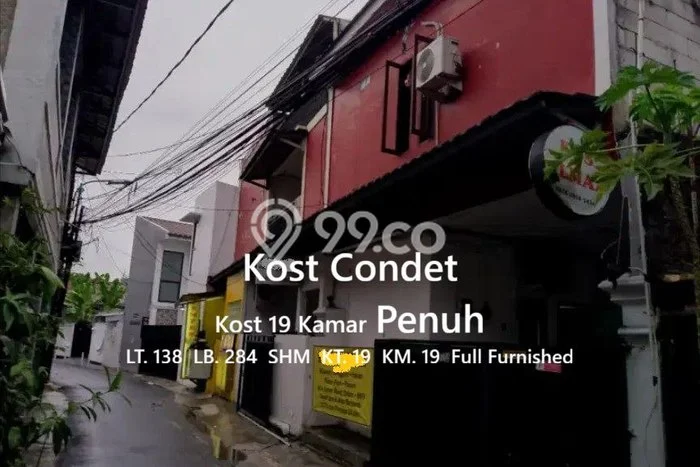 Kos-kosan Dijual di Condet Jakarta Timur Luas 284m2 Kos-kosan Dijual di Condet Jakarta Timur Luas 284m2