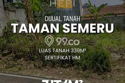 Untuk Dijual Tanah 339m2 di Semeru, Semarang Untuk Dijual Tanah 339m2 di Semeru, Semarang