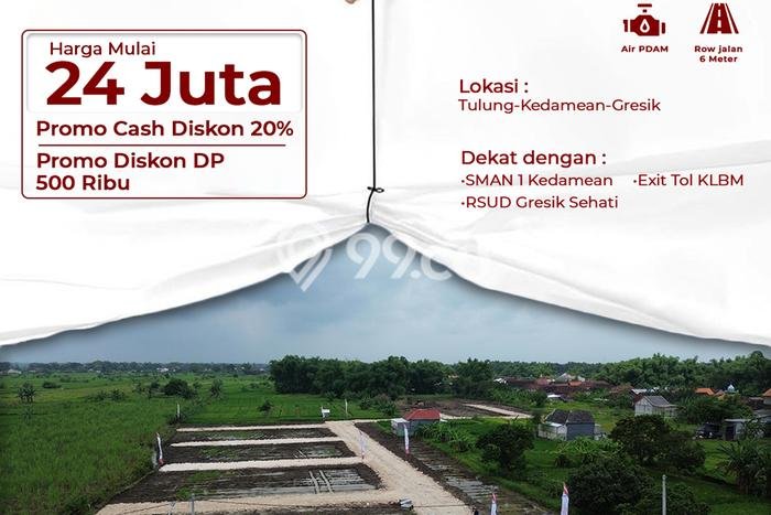 Jarang Ada! Tanah di Kedamean Punya Luas 40m2 AJB Jarang Ada! Tanah di Kedamean Punya Luas 40m2 AJB