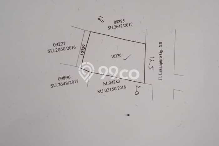 Tanah Dijual Area Strategis di Lesanpuro Malang 225m2 Tanah Dijual Area Strategis di Lesanpuro Malang 225m2