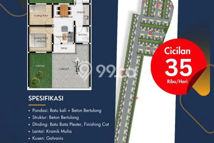 Rumah Sederhana Dijual Lokasi Deli Tua 2 Kamar dengan LT 84m2 Rumah Sederhana Dijual Lokasi Deli Tua 2 Kamar dengan LT 84m2
