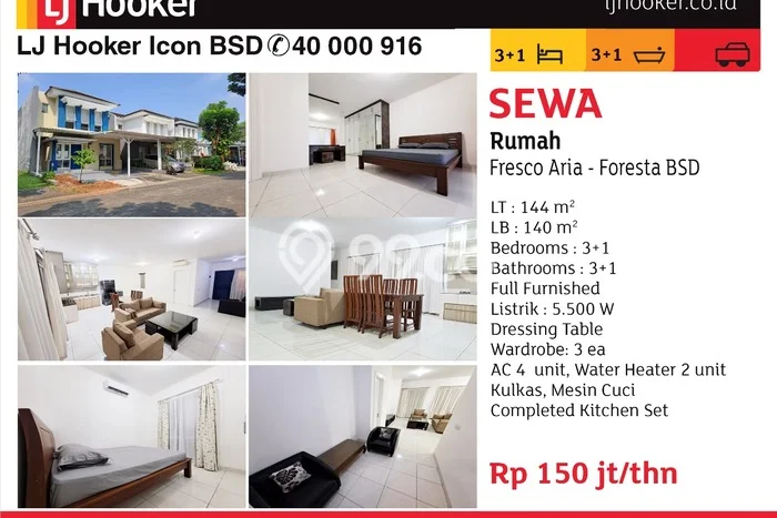 Jarang Ada! Rumah Sewa 3 Kamar Bagus Siap Huni BSD Foresta Jarang Ada! Rumah Sewa 3 Kamar Bagus Siap Huni BSD Foresta