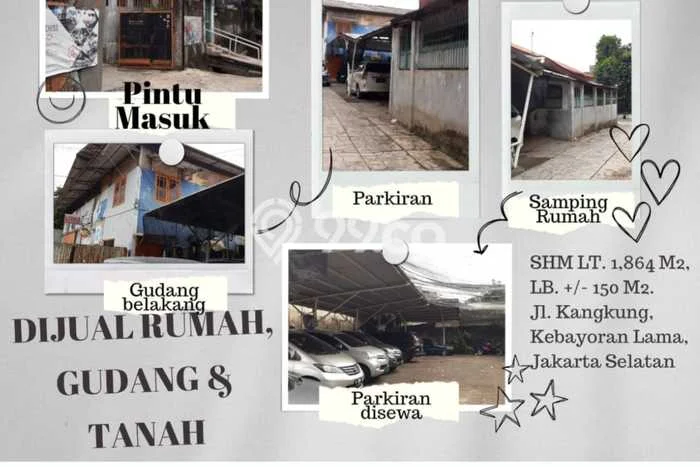 Tanah di Kebayoran Lama, Jakarta Selatan Luas 1864m2 Dijual Segera Tanah di Kebayoran Lama, Jakarta Selatan Luas 1864m2 Dijual Segera
