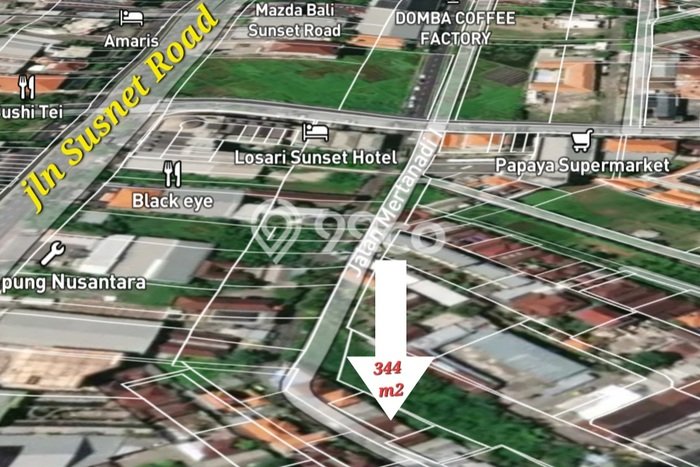 Dijual Tanah di Kuta Badung Luas 344m2 SHM Dijual Tanah di Kuta Badung Luas 344m2 SHM