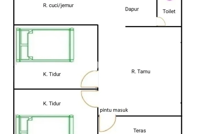 Hunian Terjangkau LT 38m2 di Lenteng Agung Lingkungan Asri Hunian Terjangkau LT 38m2 di Lenteng Agung Lingkungan Asri