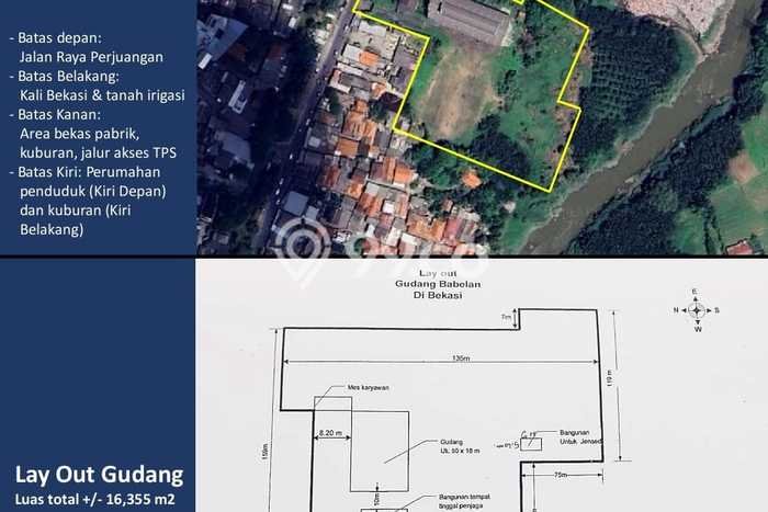 Tanah Kavling di Bekasi Utara Dijual dengan Luas 16355m2 Tanah Kavling di Bekasi Utara Dijual dengan Luas 16355m2