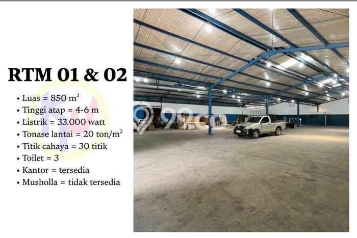 Disewakan Gudang komersial di Karawaci luas bangunan 850m2 Disewakan Gudang komersial di Karawaci luas bangunan 850m2