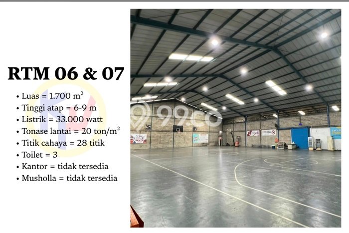 Unit Gudang Disewa Lokasi Karawaci, Tangerang Spesifikasi Luas Bangunan 1700m2 Unit Gudang Disewa Lokasi Karawaci, Tangerang Spesifikasi Luas Bangunan 1700m2