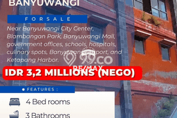 FOR SALE! Kantor di Banyuwangi Banyuwangi, LT 362m2, LB 240m2 FOR SALE! Kantor di Banyuwangi Banyuwangi, LT 362m2, LB 240m2