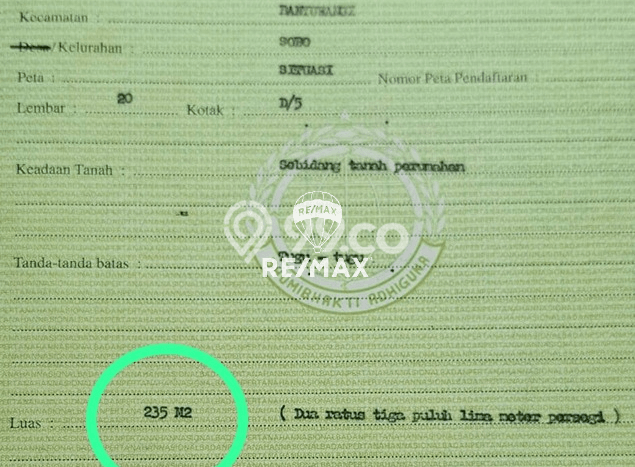 Lahan Strategis di Banyuwangi Dijual dengan Luas 235m2 Lahan Strategis di Banyuwangi Dijual dengan Luas 235m2