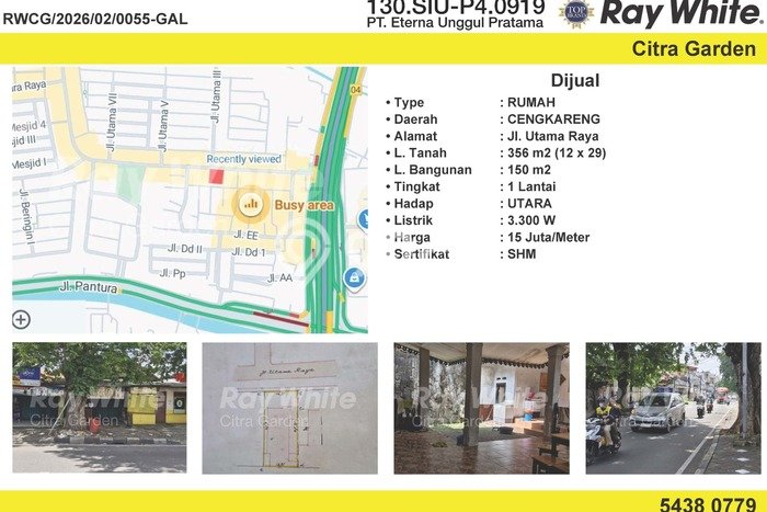 Unit Komersial Dijual di Jakarta Barat LT 356m2 & LB 150m2 Unit Komersial Dijual di Jakarta Barat LT 356m2 & LB 150m2