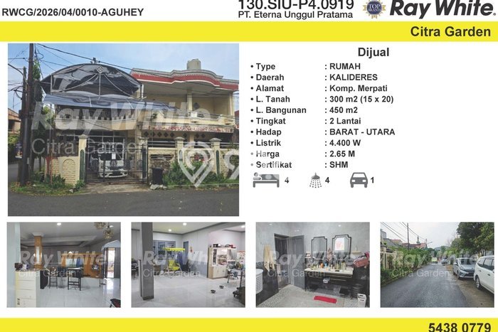 Ready to Use! Luxury House LT 300m2 Desain Elegan di Kalideres Ready to Use! Luxury House LT 300m2 Desain Elegan di Kalideres