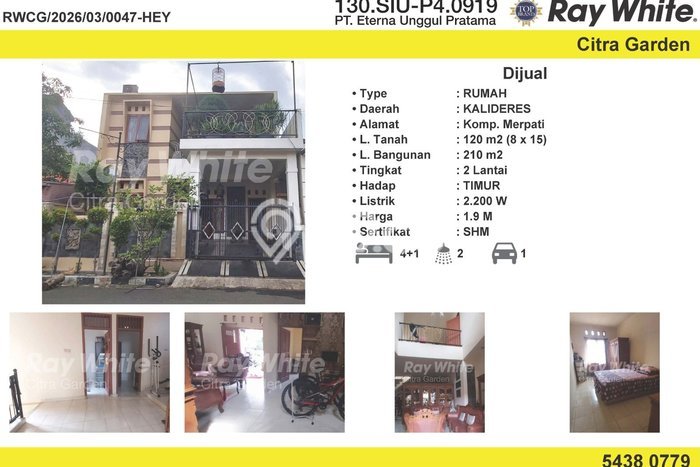 Rumah Minimalis 4 KT LT 120m2 di Pegadungan Rumah Minimalis 4 KT LT 120m2 di Pegadungan
