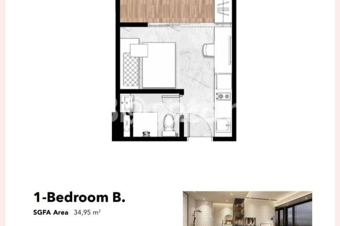 Dijual Apartemen di Tangerang 1 Kamar & 1 Kamar Mandi, Luas 35m2 Dijual Apartemen di Tangerang 1 Kamar & 1 Kamar Mandi, Luas 35m2