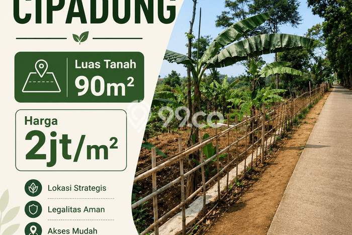 Tanah Investasi Dijual di Bandung Punya Luas 90m2 Tanah Investasi Dijual di Bandung Punya Luas 90m2