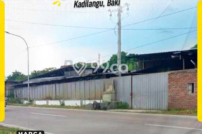 Unit Gudang disewakan di Baki Sukoharjo dengan LT 1420m2 / LB 1000m2 Unit Gudang disewakan di Baki Sukoharjo dengan LT 1420m2 / LB 1000m2