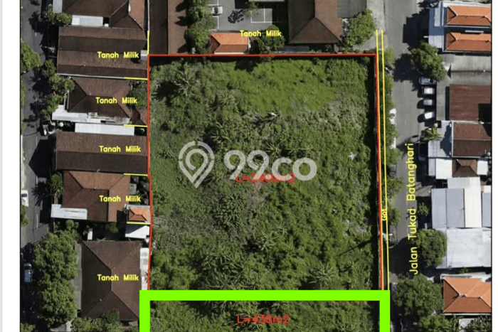 Tanah Dijual Area Strategis di Renon Denpasar 438m2 Tanah Dijual Area Strategis di Renon Denpasar 438m2