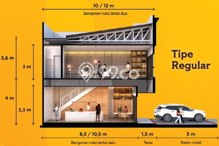 Unit Ruko Dijual di Tangerang LT 45m2 & LB 90m2 Unit Ruko Dijual di Tangerang LT 45m2 & LB 90m2