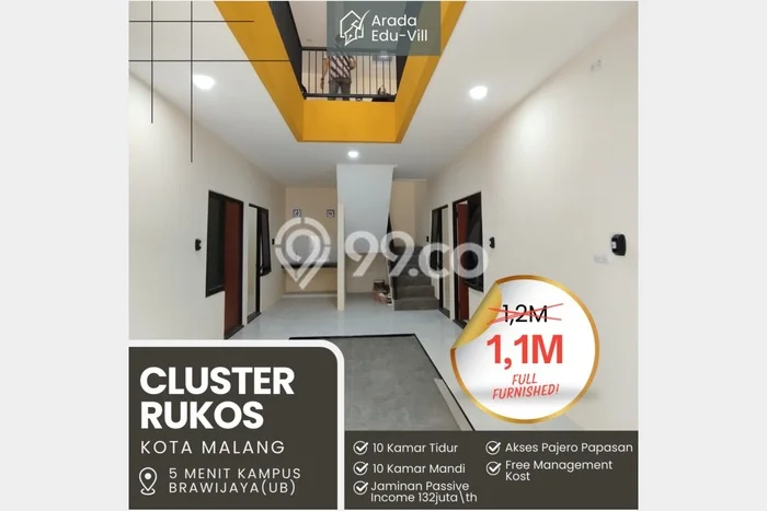 Rumah Kost untuk Dijual di Malang Kota Punya 10 Kamar Rumah Kost untuk Dijual di Malang Kota Punya 10 Kamar