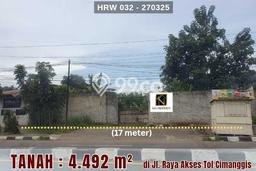 Tanah Dijual Lokasi Gunung Putri, Bogor Luas 4492m2 Legalitas Aman Tanah Dijual Lokasi Gunung Putri, Bogor Luas 4492m2 Legalitas Aman