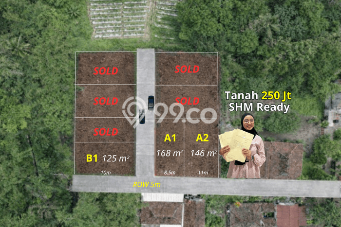 Tanah Kosong Dijual di Sleman dengan Area 125m2 Tanah Kosong Dijual di Sleman dengan Area 125m2