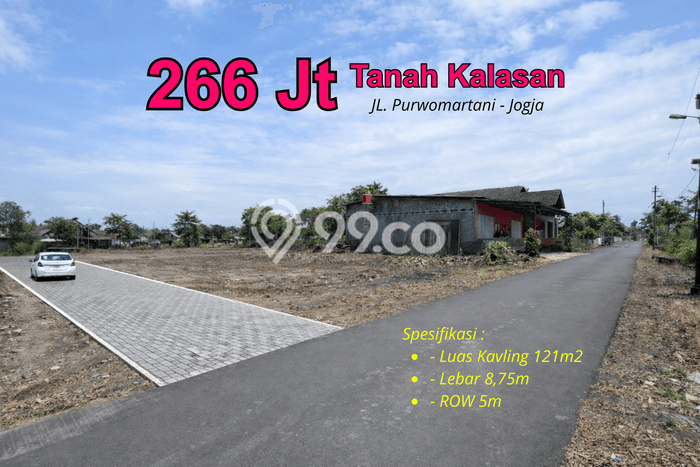 Tanah untuk Dijual Lokasi Kalasan, Sleman Luas 121m2 SHM Tanah untuk Dijual Lokasi Kalasan, Sleman Luas 121m2 SHM