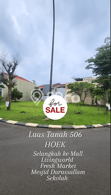 Tanah Premium Kawasan Kota Wisata, Luas 506m², Cocok untuk Investasi Tanah Premium Kawasan Kota Wisata, Luas 506m², Cocok untuk Investasi