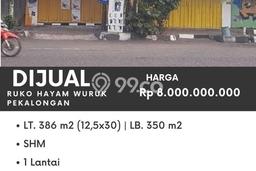 Untuk Dijual Ruko di Pekalongan Barat Pekalongan LT 386m2 / LB 350m2 Untuk Dijual Ruko di Pekalongan Barat Pekalongan LT 386m2 / LB 350m2