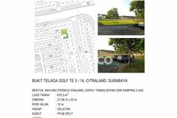 Tanah Kavling Dijual di Citraland, Surabaya dengan Luas Tanah 615m2 Tanah Kavling Dijual di Citraland, Surabaya dengan Luas Tanah 615m2