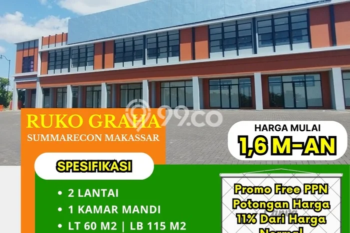 Ruko Premium di Biring Kanaya, Luas 115m2m², Jalan Utama, Tingkat Keramaian Tinggi Ruko Premium di Biring Kanaya, Luas 115m2m², Jalan Utama, Tingkat Keramaian Tinggi