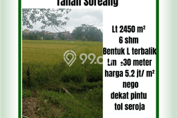 Lahan untuk Dijual di Soreang Bandung Luas 2450m2 Lahan untuk Dijual di Soreang Bandung Luas 2450m2