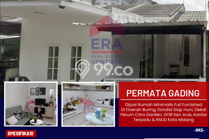Rumah Nyaman 2 KT LB 72m2 Kondisi Bagus di Buring Rumah Nyaman 2 KT LB 72m2 Kondisi Bagus di Buring